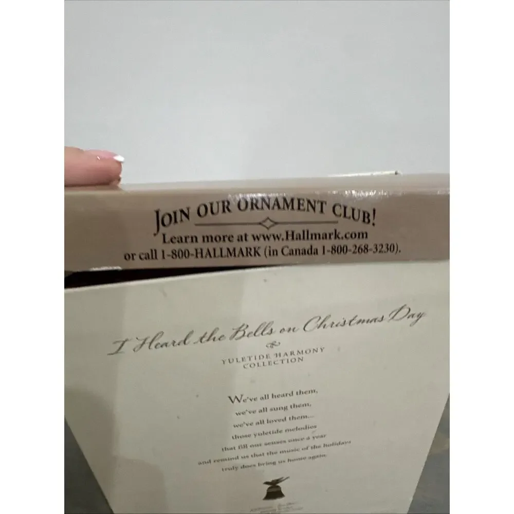HALLMARK KEEPSAKE I HEARD THE BELLS ON CHRISTMAS DAY BELL 2006 (QP1136)